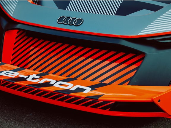 Detal z przodu Audi S1 Hoonitron.