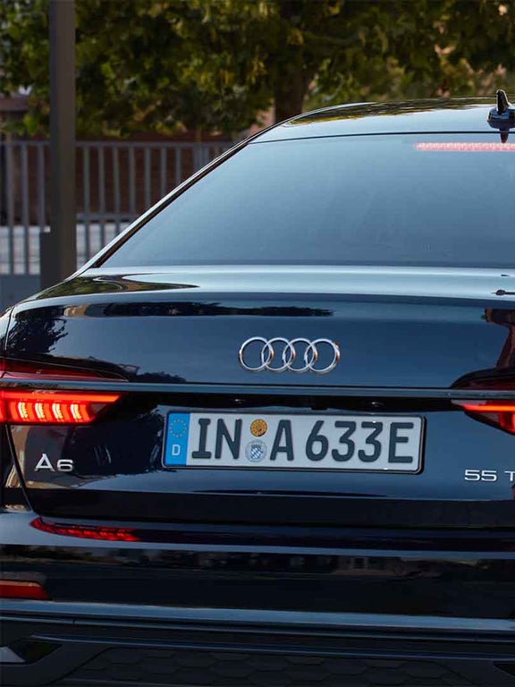 Parte trasera y luces traseras del Audi A6 TFSIe 