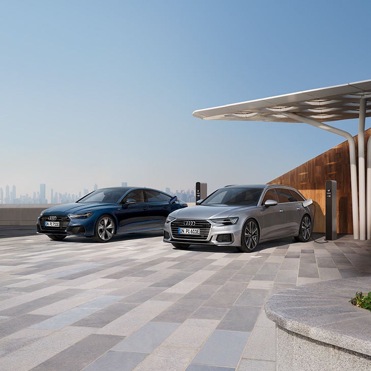 100% eléctricos e-tron y TFSIe híbridos enchufables 