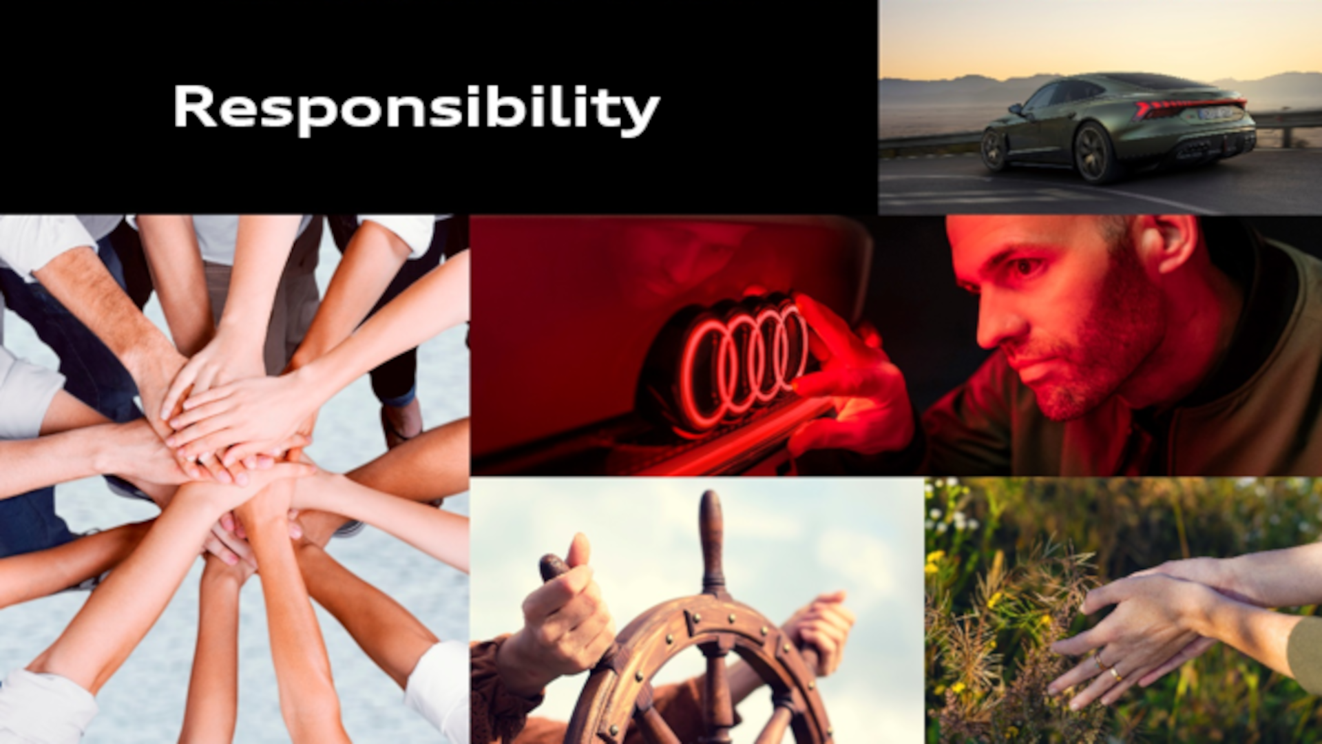 Photo collage on the theme of responsibility