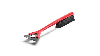 Isskrape med børste