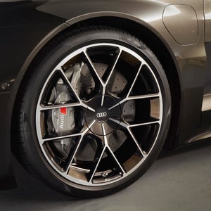 Close up of an Audi car's rims