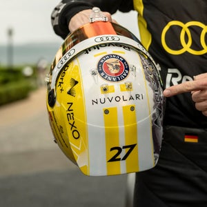 Casco de Fórmula 1 creado especialmente para la presentación del Audi Nuvolari.