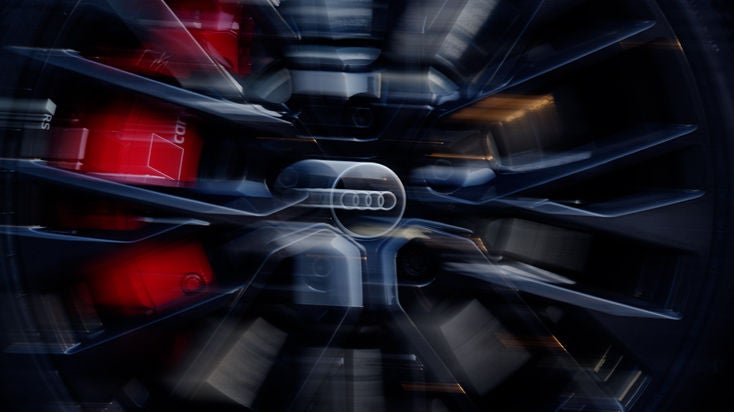 Audin vanne ja punainen jarrusatula