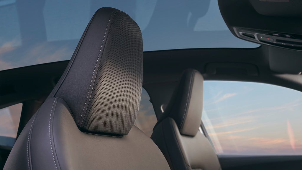 Close up of Audi seat