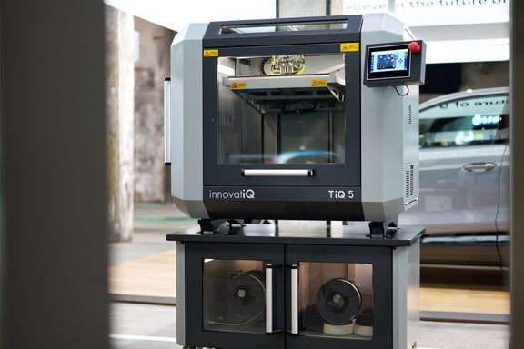 Audi 3D-printer tijdens Greentech Festival 2021.