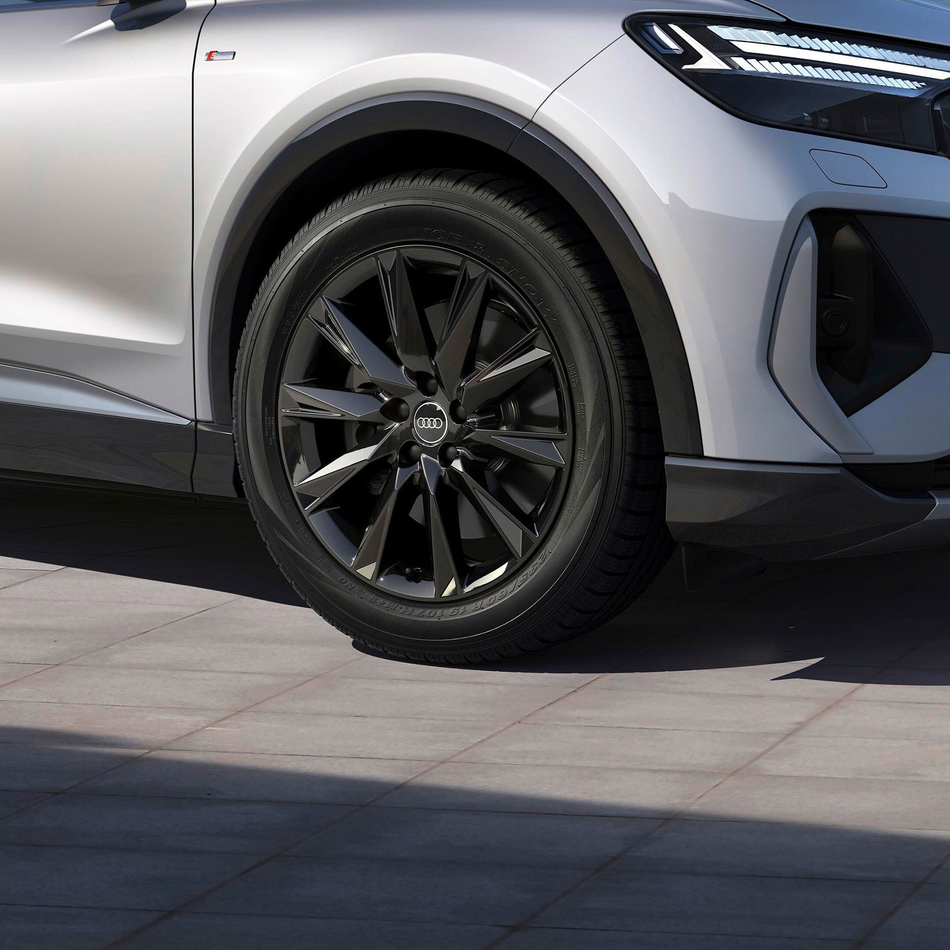 Foto de las llantas del Audi Q4 Sportback e-tron