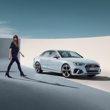 Foto de un Audi S4 TDI con pintura Audi exclusive. 