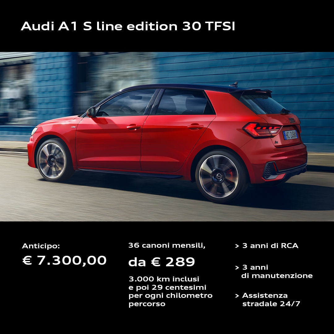 Audi A1 Sportback rossa