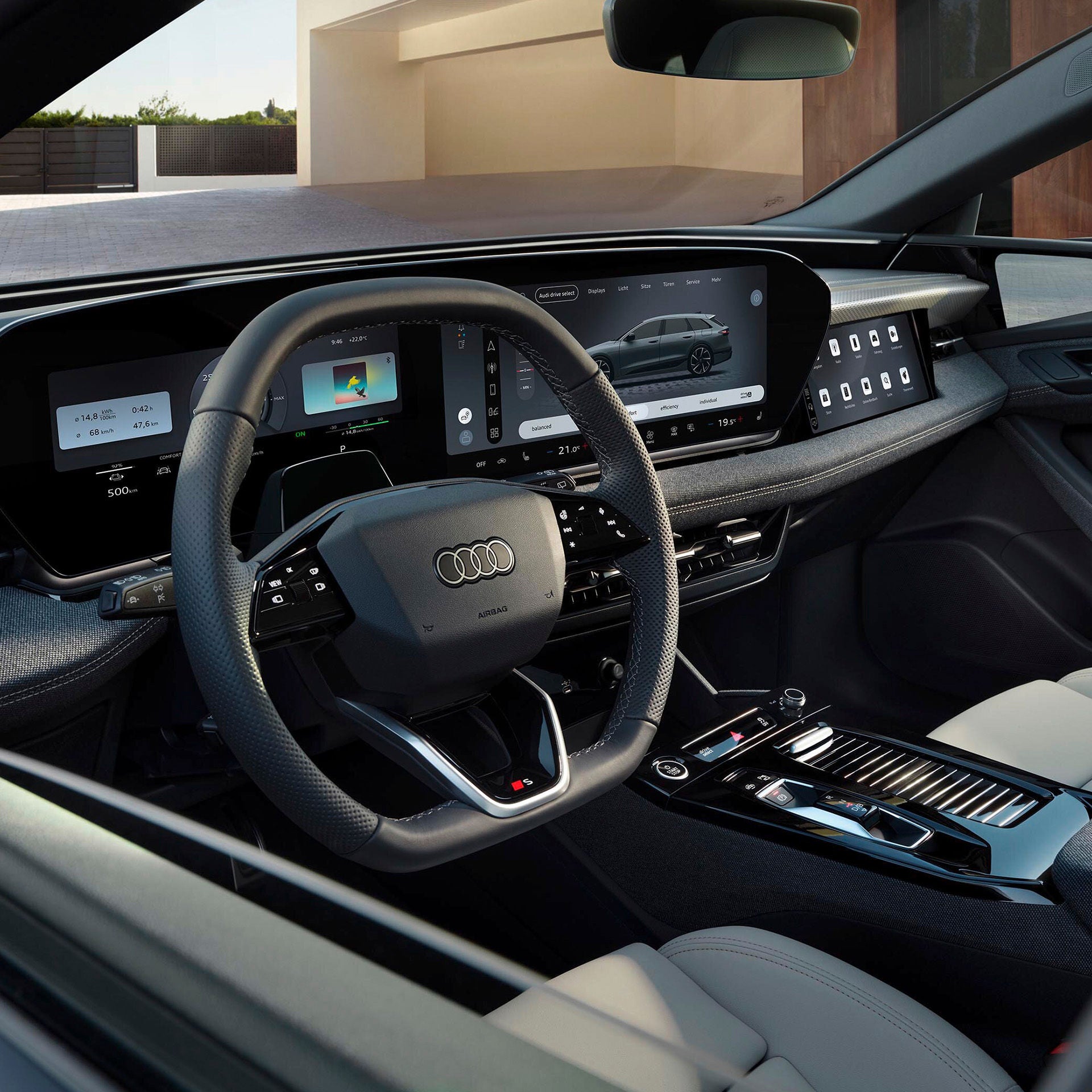 Equipamiento de un Audi A6 e-tron de segunda mano. 