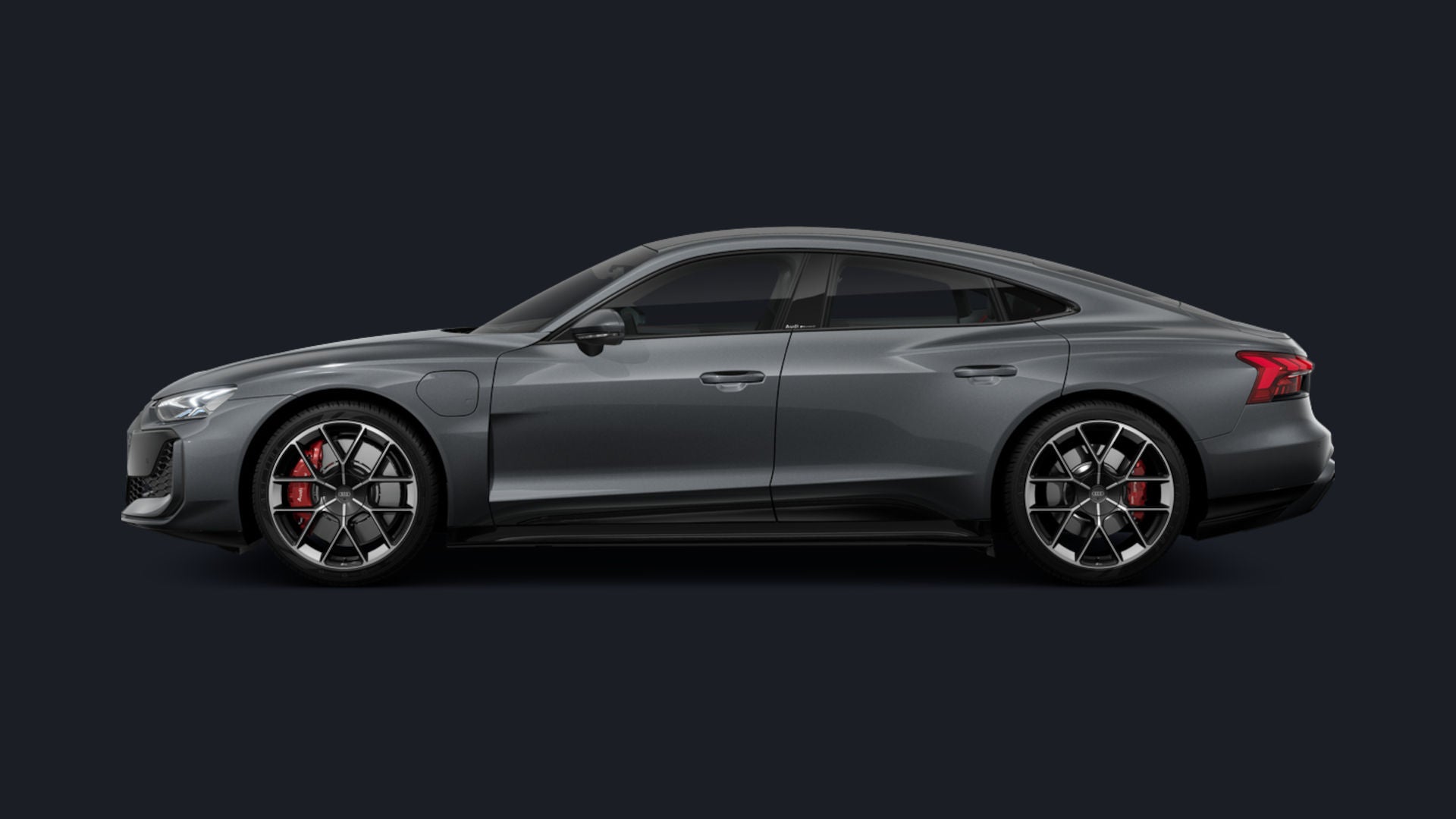 Zijaanzicht van de RS e-tron GT