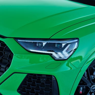 Foto de unos faros LED de Audi. 