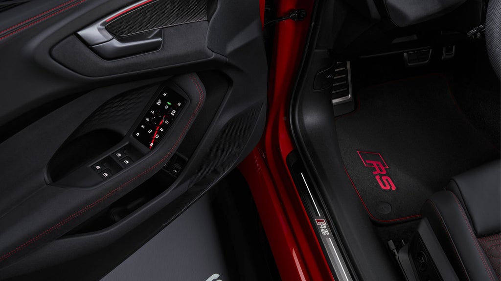 Inside door of the all-new Audi RS 5