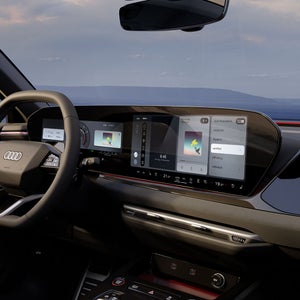 Close-up of the panoramic display.