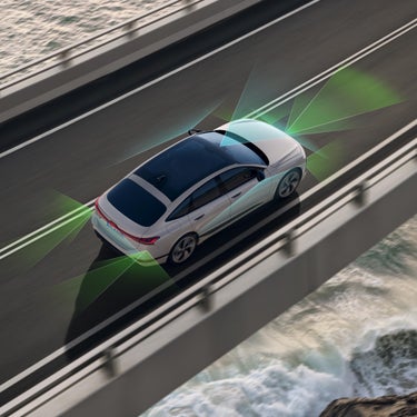 Audi A6 Sportback e-tron top view