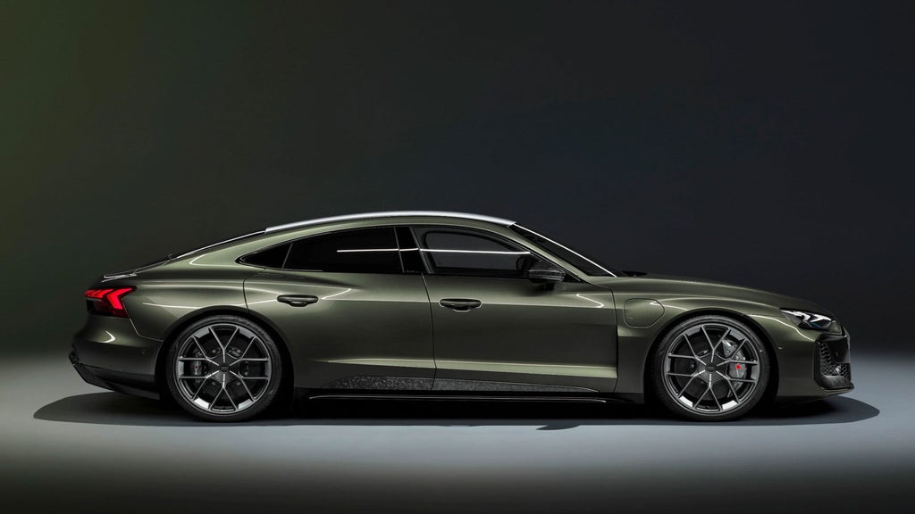 Seitenansicht des Audi RS e-tron GT performance.