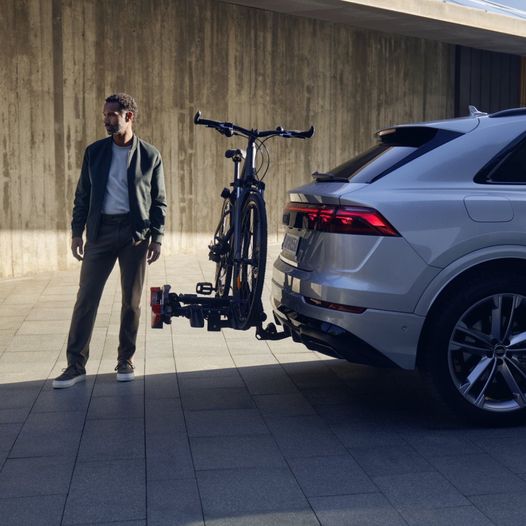 Audi Q8 med cykelholder