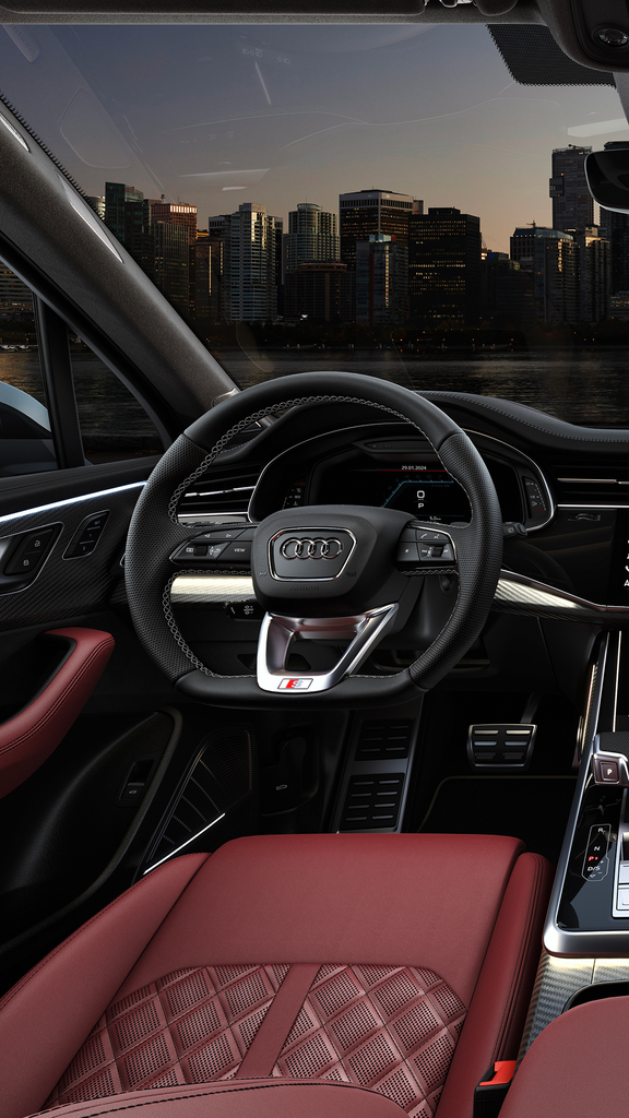 Foto de un coche híbrido enchufable de Audi.