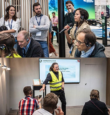 Teilnehmer und Speaker beim Greentech Festival 2023