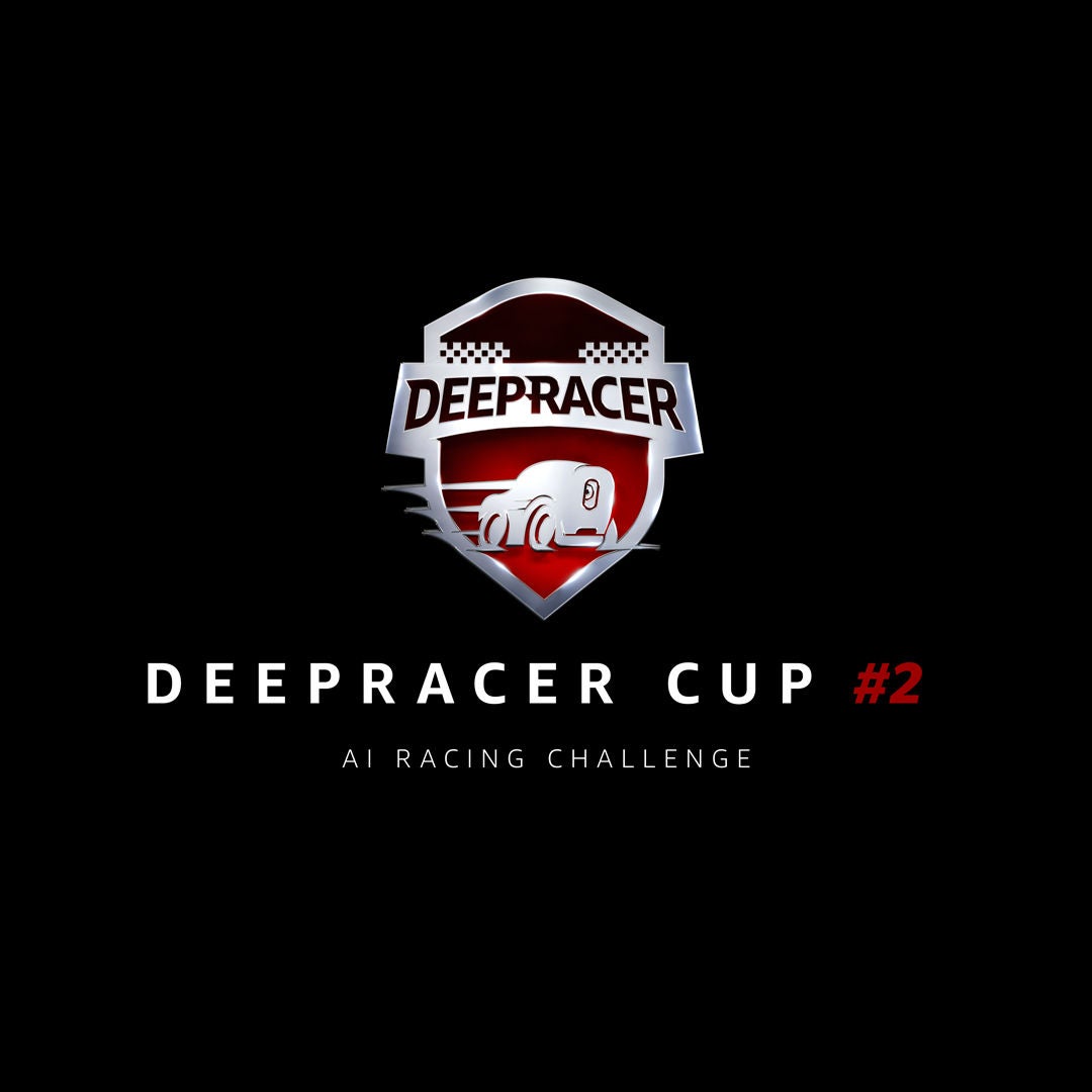 DeepRacer Logo mit dem Schriftzug: DeepRacer Cup #2 - AI Racing Challenge