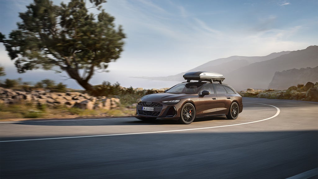 Audi dakkoffers in de zomer.
