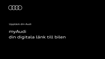 myAudi – din digitala länk till bilen: Instruktionsvideon använder tydliga animationer och skärmbilder för att visa hur myAudi fungerar som digital länk mellan dig och din bil.