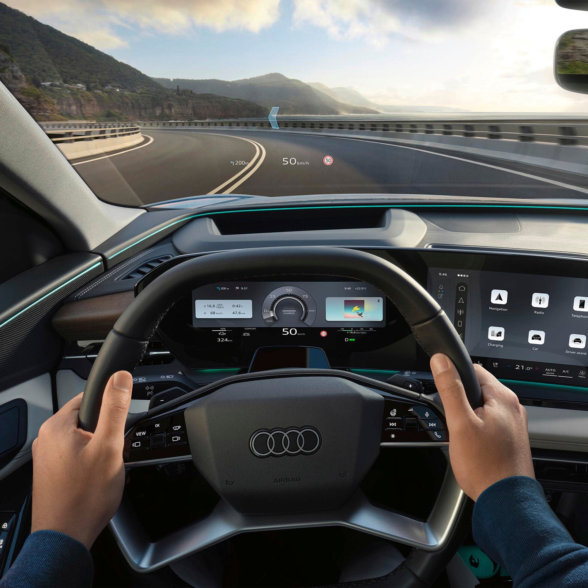 Seguridad de un Audi Q6 e-tron de segunda mano. 