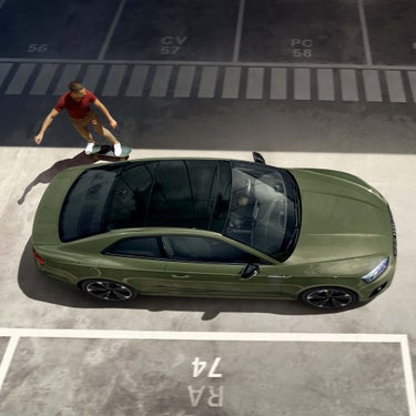 Audi A5 Coupé top view