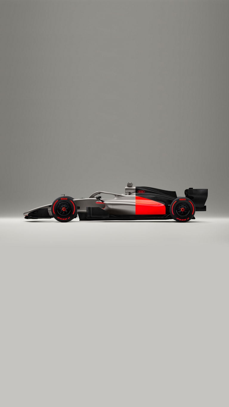 Audi R26 Conceptのサイドビュー。