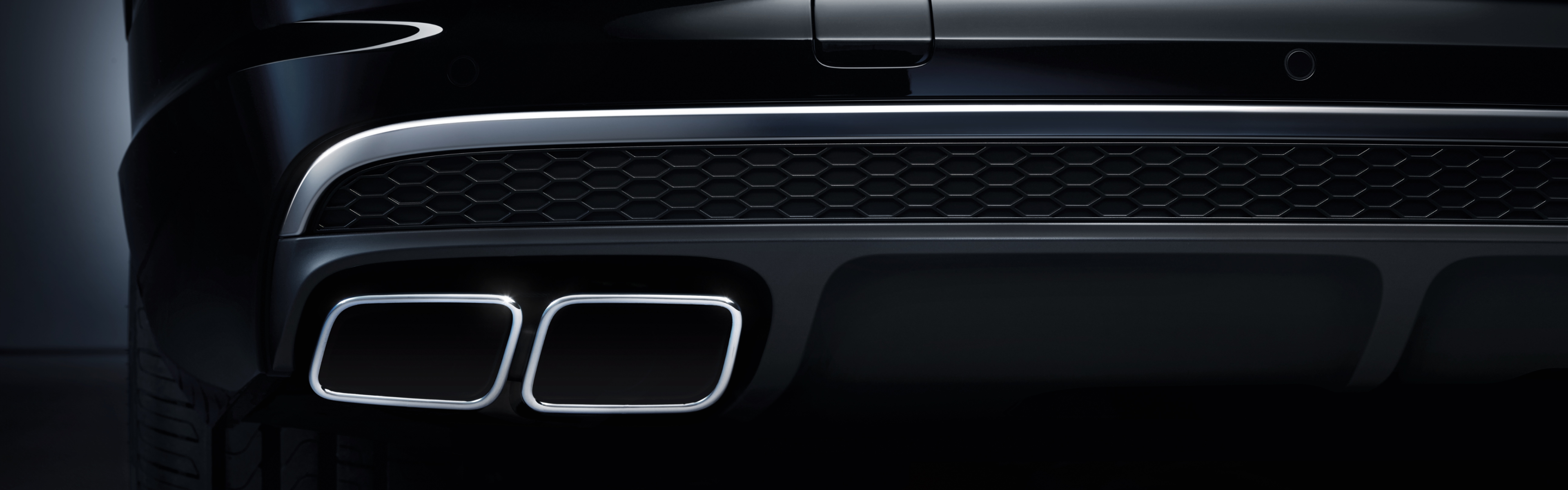 Close up of an Audi Exhaust