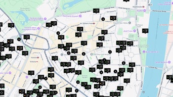 A Zap-map showing locations of various charge stations in and around London