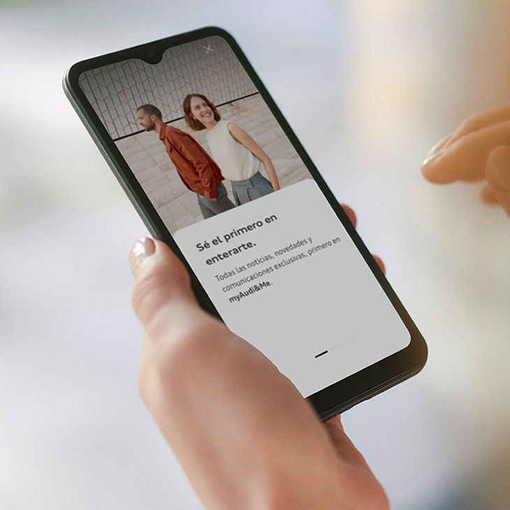 Foto donde se ven las ofertas de myAudi&Me sobre servicios de mantenimiento de Audi. 