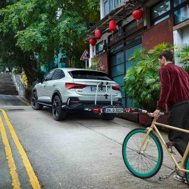 Foto del portabicicletas Audi para el Audi Q3 Sportback.