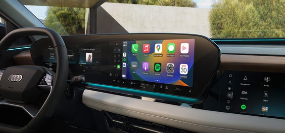 View panorama displays Audi Q6 SUV e-tron