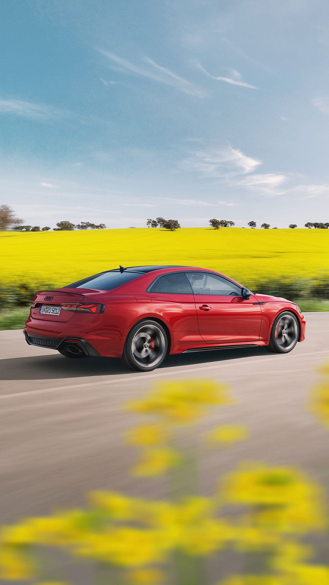 Foto de un Audi y la revisión de mantenimiento Audi Spring Check. 