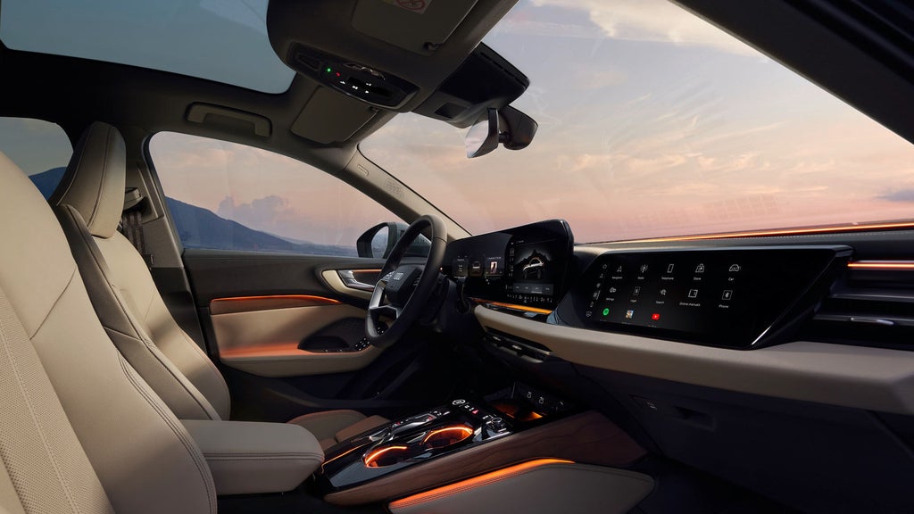 Interior of an Audi car