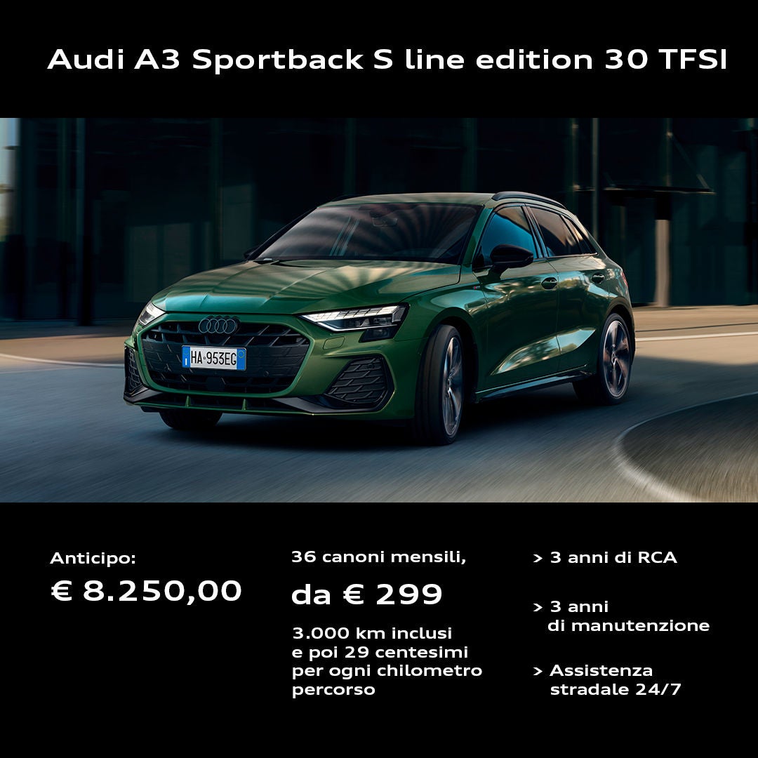 Audi A3 Sportback verde
