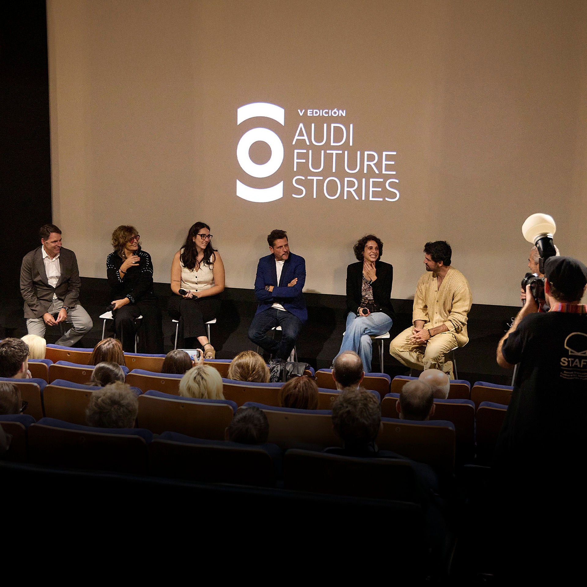 Foto del certamen de cortos cinematográficos Audi Future Stories. 