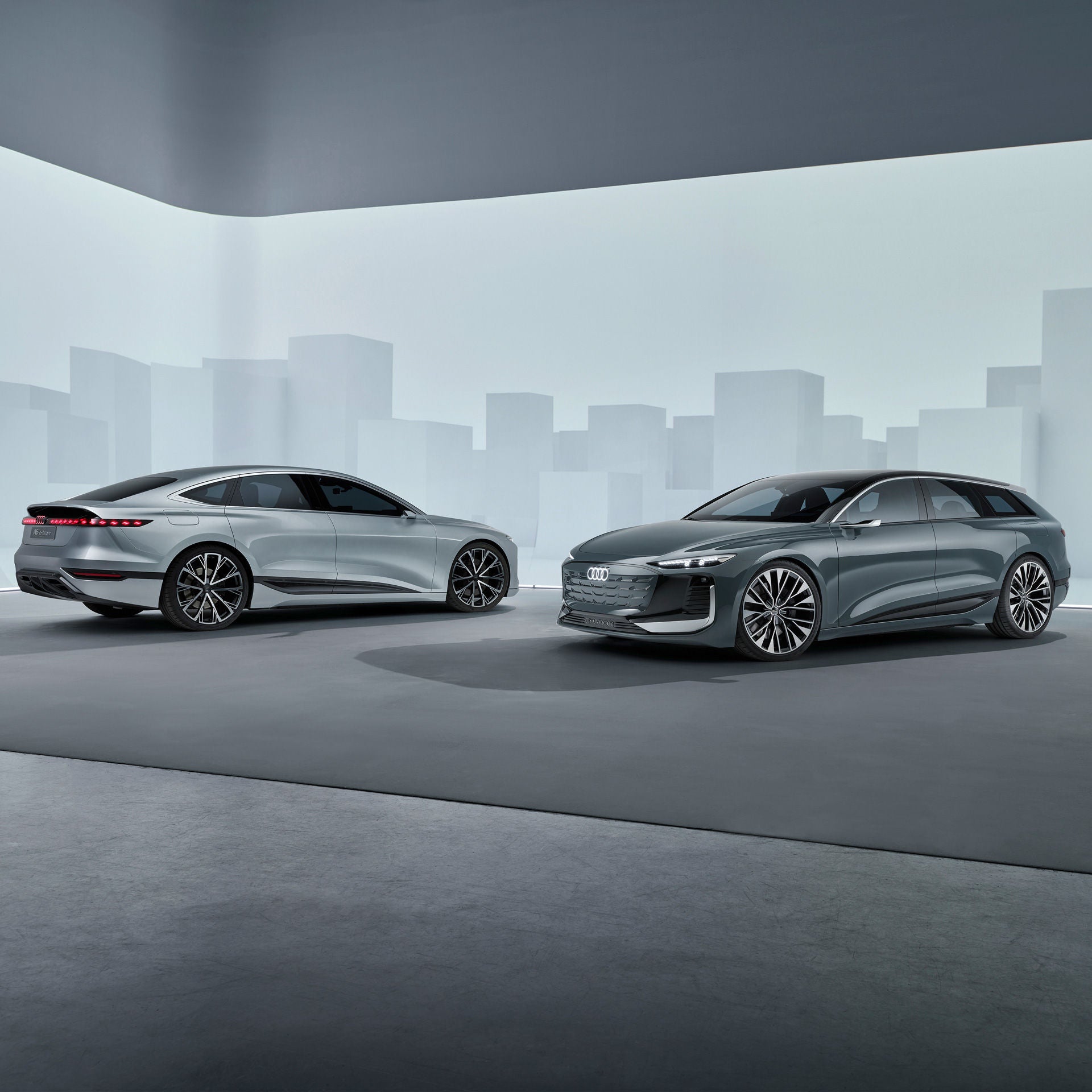 Two concept cars in one showroom