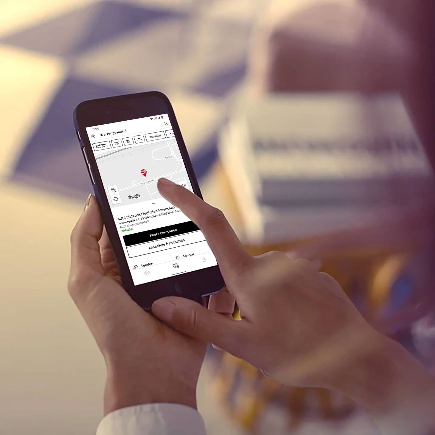 Audi connect tarjoaa parhaan reitin ja reaaliaikaisimman tiedon