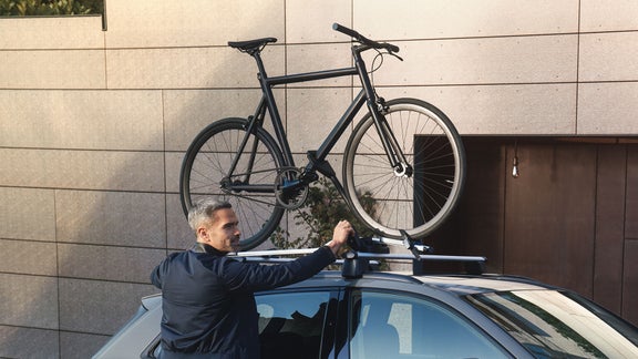 Porte-vélos sur toit 