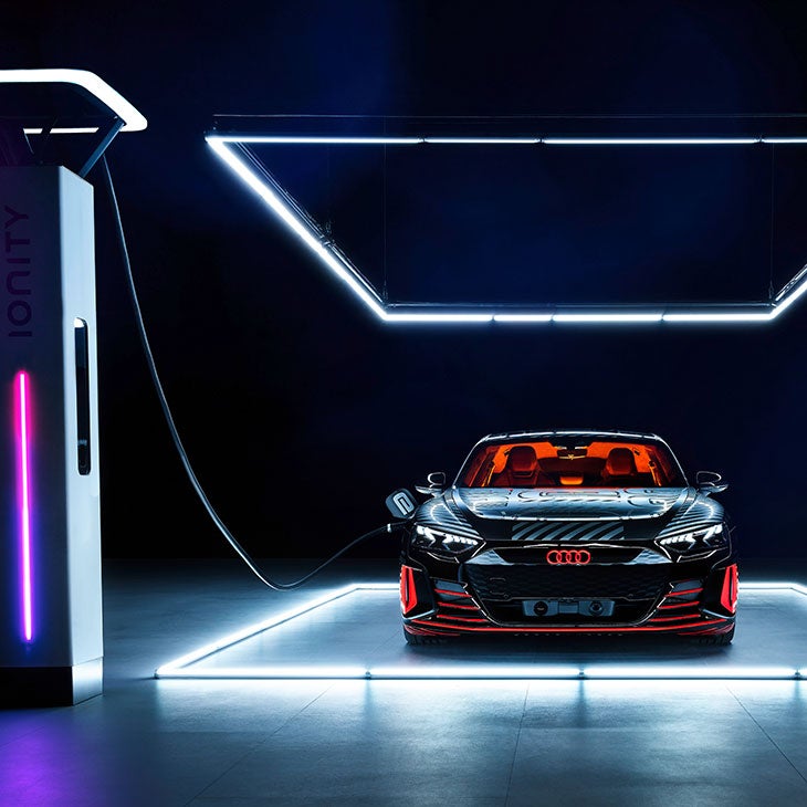 Carga y autonomía del Audi e-tron GT