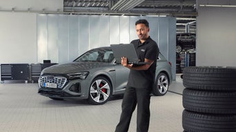 Foto del servicio de mantenimiento de Audi Service.