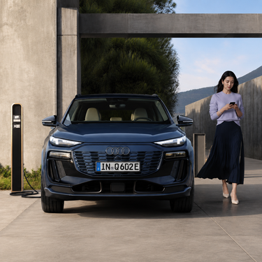Front view Audi Q6 SUV e-tron