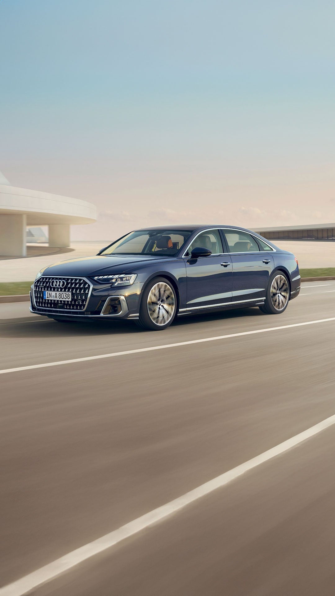 Foto del motor del Audi A8 L