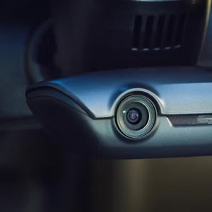 An Audi accessorie camera on a car