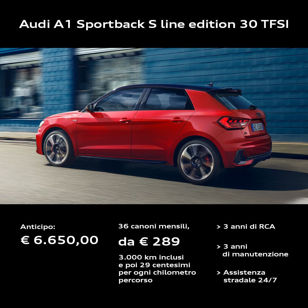 Audi A1 Sportback rossa