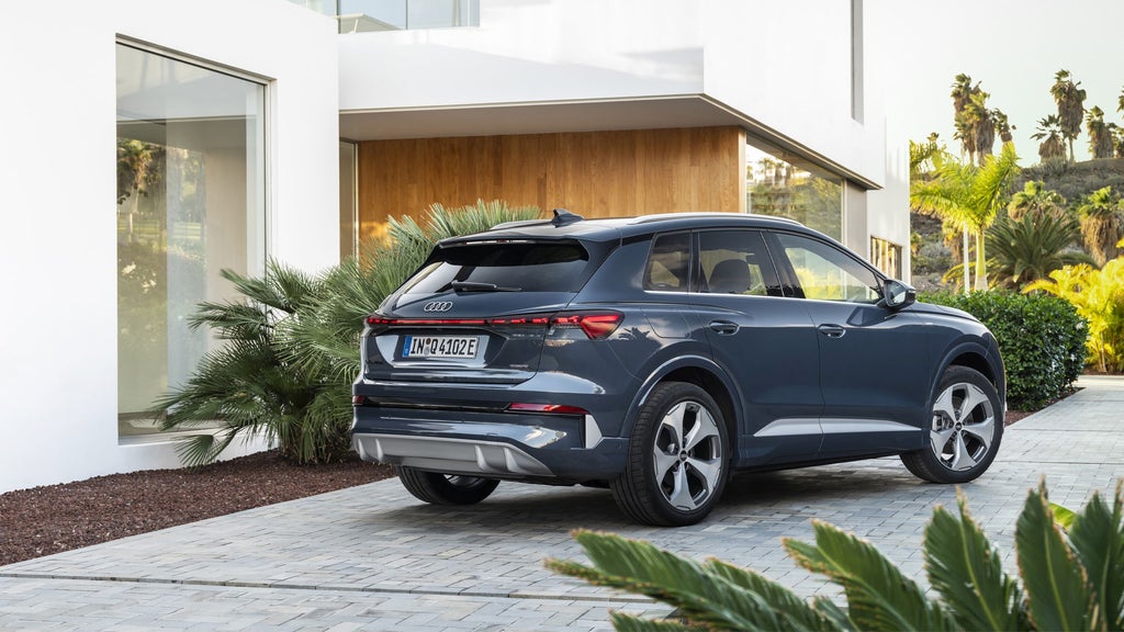 The rear of the new Audi Q4 e-tron