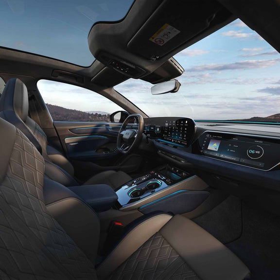 Foto del interior de un Audi A6.