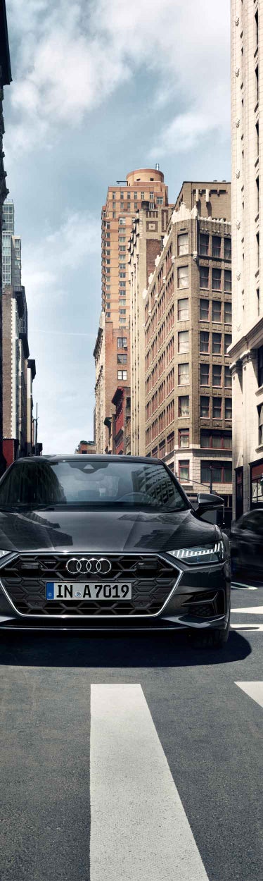 Side rear view Audi A7 Sportback